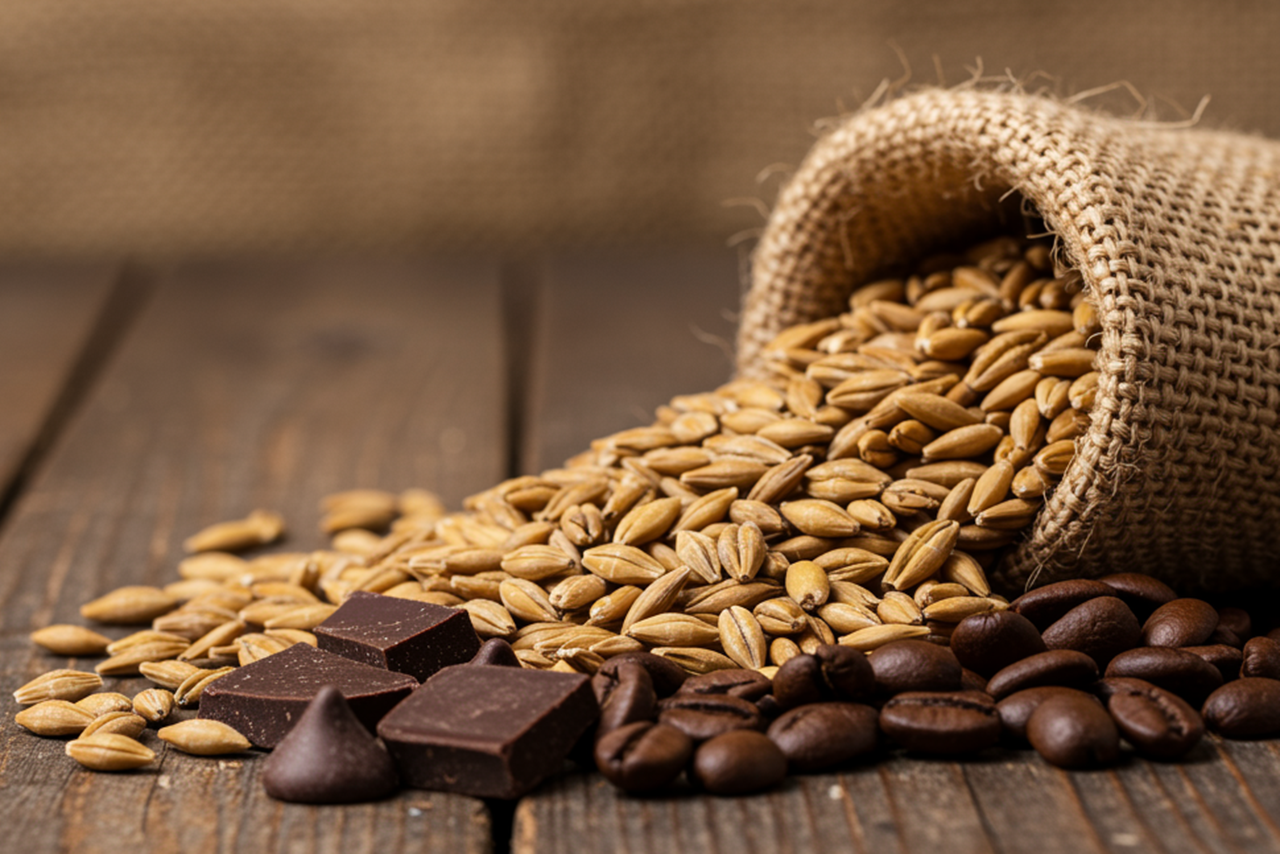 Orzo, caffè e cioccolato